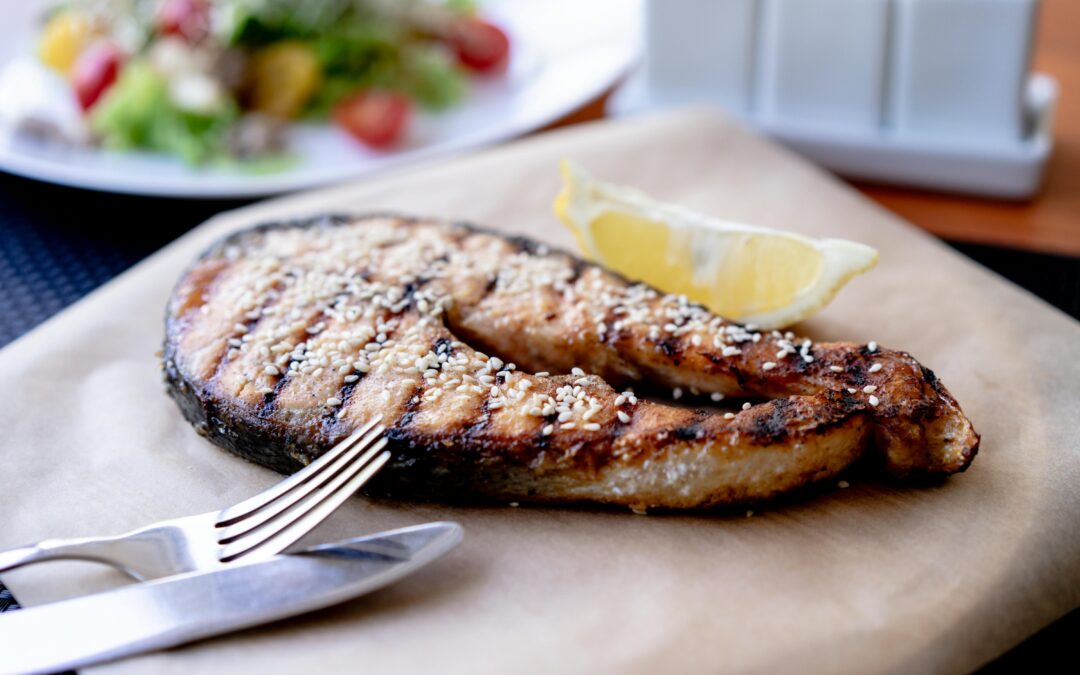 Close-Up Photo of Sliced Cooked Fish